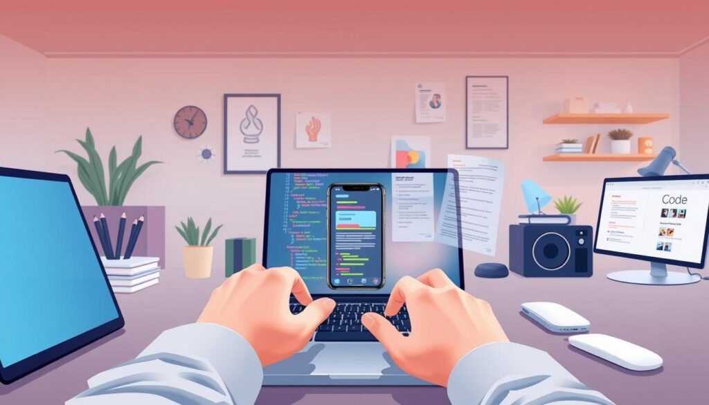 Mobile app coding steps for beginners